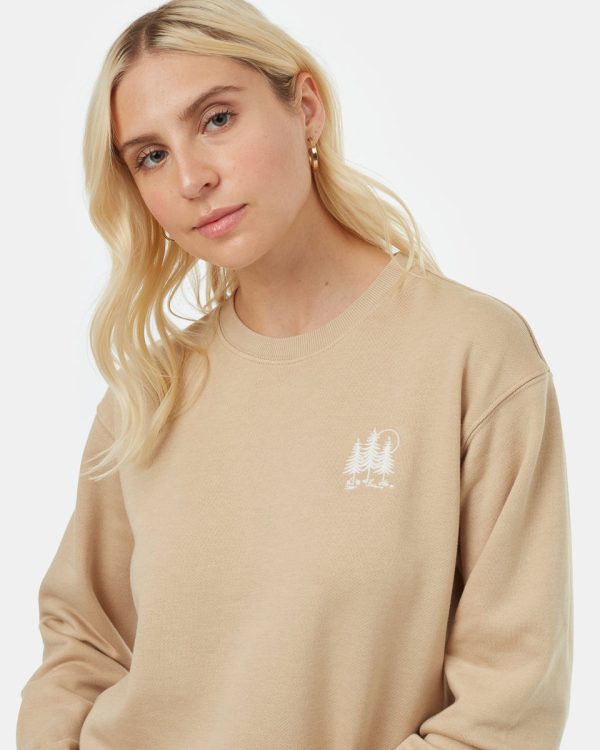 TreeFleece Golden Spruce Forest Crew For Cheap - Image 3