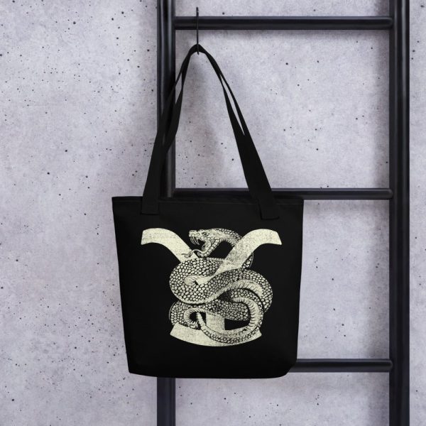 Yellowstone Greyscale Rattlesnake Tote Bag on Sale - Image 5