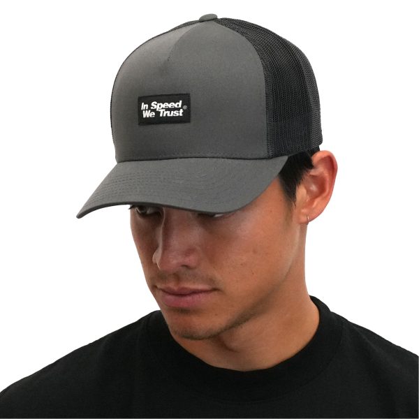Retro Trucker Cap  ISWT  Charcoal Fashion